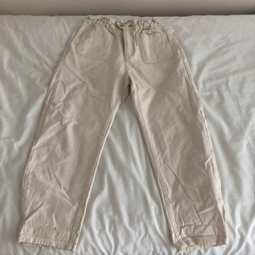 Zara Cream Jeans